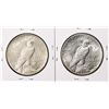 Image 2 : Lot of (2) 1926-S $1 Peace Silver Dollar Coins