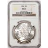 Image 1 : 1884 $1 Morgan Silver Dollar Coin NGC MS63 Nice Toning