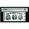 Image 1 : Circa 1970's Washington Center Giori Test Note PMG Superb Gem Uncirculated 67EPQ