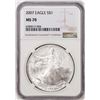 Image 1 : 2007 $1 American Silver Eagle Coin NGC MS70