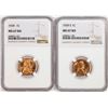 Image 1 : Lot of 1939 & 1939-S Lincoln Wheat Cent Coins NGC MS67RD