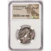 Image 1 : 138-129 BC Seleucid Kingdom Antiochus VII AR Tetradrachm Ancient Coin NGC Ch VF