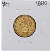 Image 1 : 1880 $5 Liberty Head Half Eagle Gold Coin