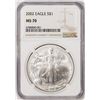 Image 1 : 2002 $1 American Silver Eagle Coin NGC MS70