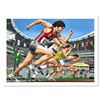 Image 1 : William Nelson "Bruce Jenner 100 M Dash" Limited Edition Lithograph on Paper