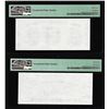 Image 2 : Set of Giori Test Note Washington & Lincoln Memorial PMG Superb Gem Unc 67EPQ