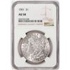 Image 1 : 1901 $1 Morgan Silver Dollar Coin NGC AU58