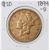Image 1 : 1894-S $20 Liberty Head Double Eagle Gold Coin