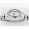 Image 3 : Rolex Ladies Stainless Steel Emerald and Diamond Datejust Wristwatch