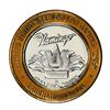 Image 2 : .999 Silver Flamingo Hilton Laughlin, Nevada $10 Casino Limited Edition Gaming Token