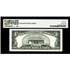 Image 2 : 1953A $5 Silver Certificate Note Fr.1656 PMG Gem Uncirculated 66EPQ