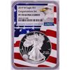 Image 1 : 2019-W $1 Proof American Silver Eagle Coin NGC PF70 Ultra Cameo Congratulations Flag