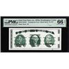 Image 1 : Circa 1970's Washington Center Giori Test Note PMG Gem Uncirculated 66EPQ