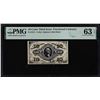Image 1 : 1863 Third Issue 10 Cents Fractional Currency Note Fr.1251 PMG Ch. Uncirculated 63EPQ