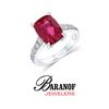 NATURAL RUBELLITE TOURMALINE AND DIAMOND RING