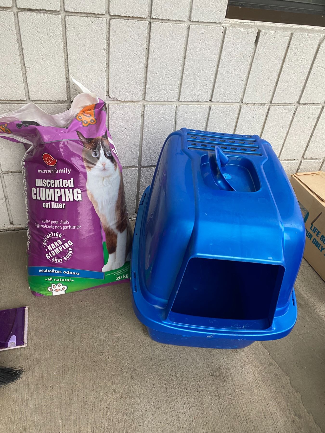 Cat litter box and litter