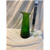 Image 1 : Vintage green glass pitcher with design