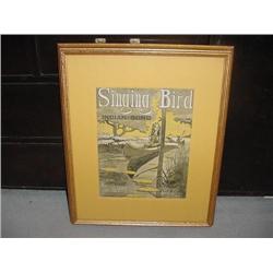 Framed Sheet Music Lithograph
