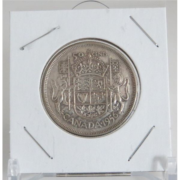 1956 Canadian Silver 50 Cent Coin