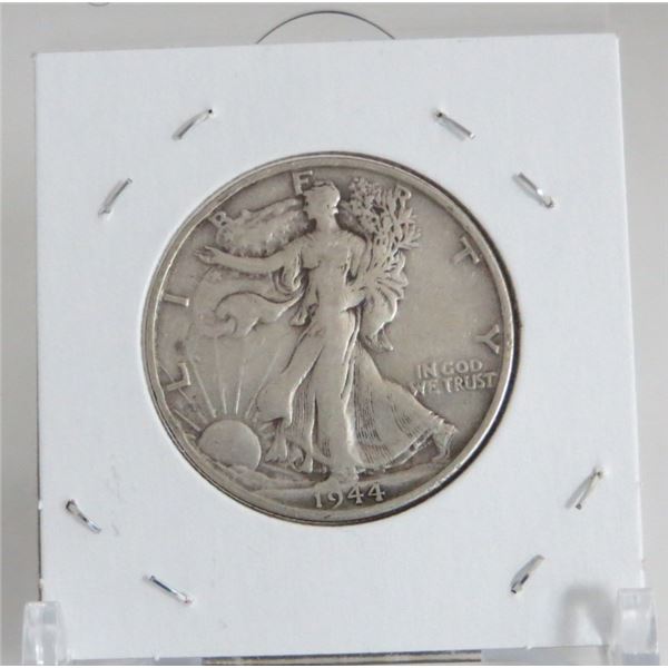 1944 USA Walking Liberty Silver Half Dollar