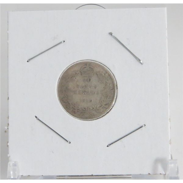 1910 Canadian Silver 10 Cent Coin