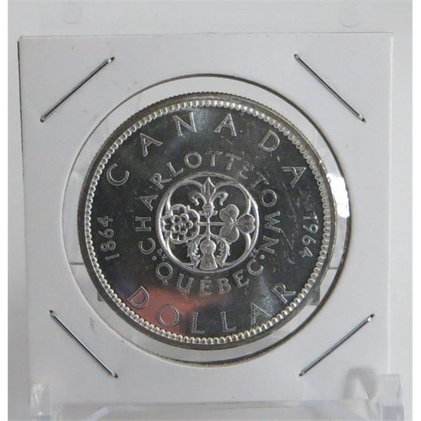 1964 Canadian Silver $1 Dollar Coin