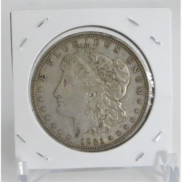 1921 USA Silver Morgan Dollar $1 Coin