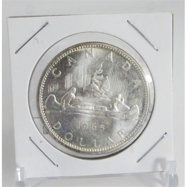 1965 Canadian Silver $1 Dollar Coin