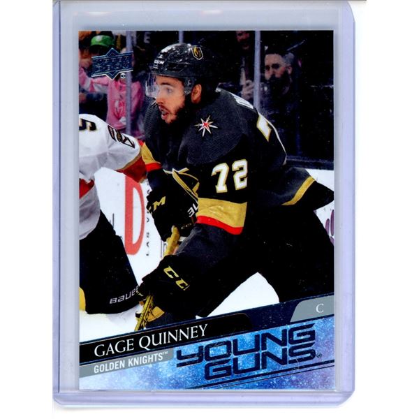 2020-21 Upper Deck #454 Gage Quinney YG RC