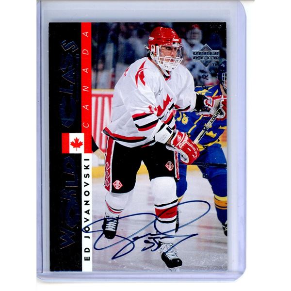 1995-96 Be A Player Autographs #S178 Ed Jovanovski