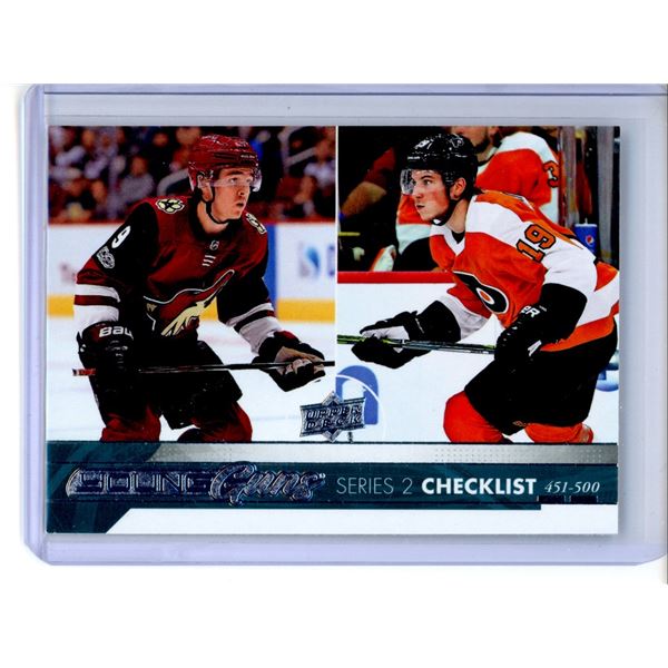 2017-18 Upper Deck #500 Clayton Keller/Nolan Patrick YG CL