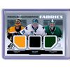Image 1 : 2014-15 SP Game Used Authentic Fabrics Triples #AF3FIN Tuukka Rask/Antti Niemi/Kari Lehtonen