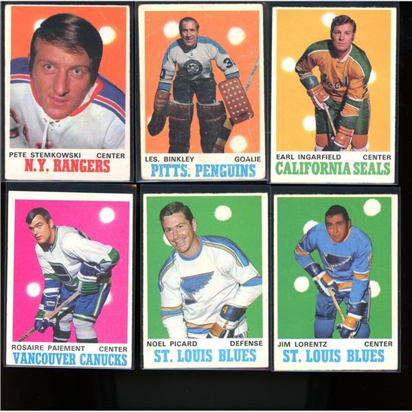1970-71 O-Pee-Chee Hockey Card Lot