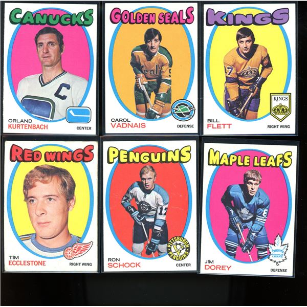 1971-72 Topps Hockey Card Lot