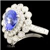Image 2 : 18K Gold 1.95ct Tanzanite & 0.87ctw Diamond Ring