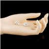 Image 2 : 18K Gold 0.81ctw Diamond Earrings