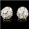 Image 1 : 18K Gold 0.66ctw Diamond Earrings