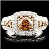 Image 1 : 14K Gold 1.56ctw Diamond Ring