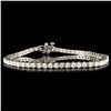 Image 1 : 14K Gold 4.18ctw Diamond Bracelet