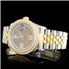 Image 2 : Rolex YG/SS DateJust Diamond Wristwatch