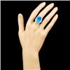 Image 4 : 18K Gold 14.85ct Topaz & 0.66ctw Diamond Ring