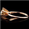 Image 3 : 14K Rose Gold 1.70ct Solitaire Diamond Ring