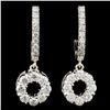 Image 1 : 14K Gold 1.76ctw Diamond Earrings