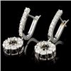 Image 2 : 14K Gold 1.76ctw Diamond Earrings