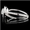 Image 3 : 18K White Gold 0.76ctw Diamond Ring