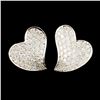 Image 1 : 18K Gold 1.49ctw Diamond Earrings