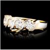 Image 2 : 14K Gold 1.20ctw Diamond Ring