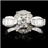 Image 1 : 18K White Gold 1.60ctw Diamond Ring