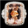 Image 1 : 14K Rose Gold 13.88ct Morganite & 1.53ct Diamond R