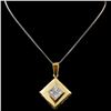 Image 1 : 18K Yellow Gold 1.43ctw Diamond Pendant